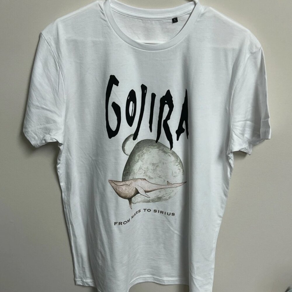 Gojira From Mars to Sirius Flying Whale Organic Cotton T-Shirt Men's Size XL